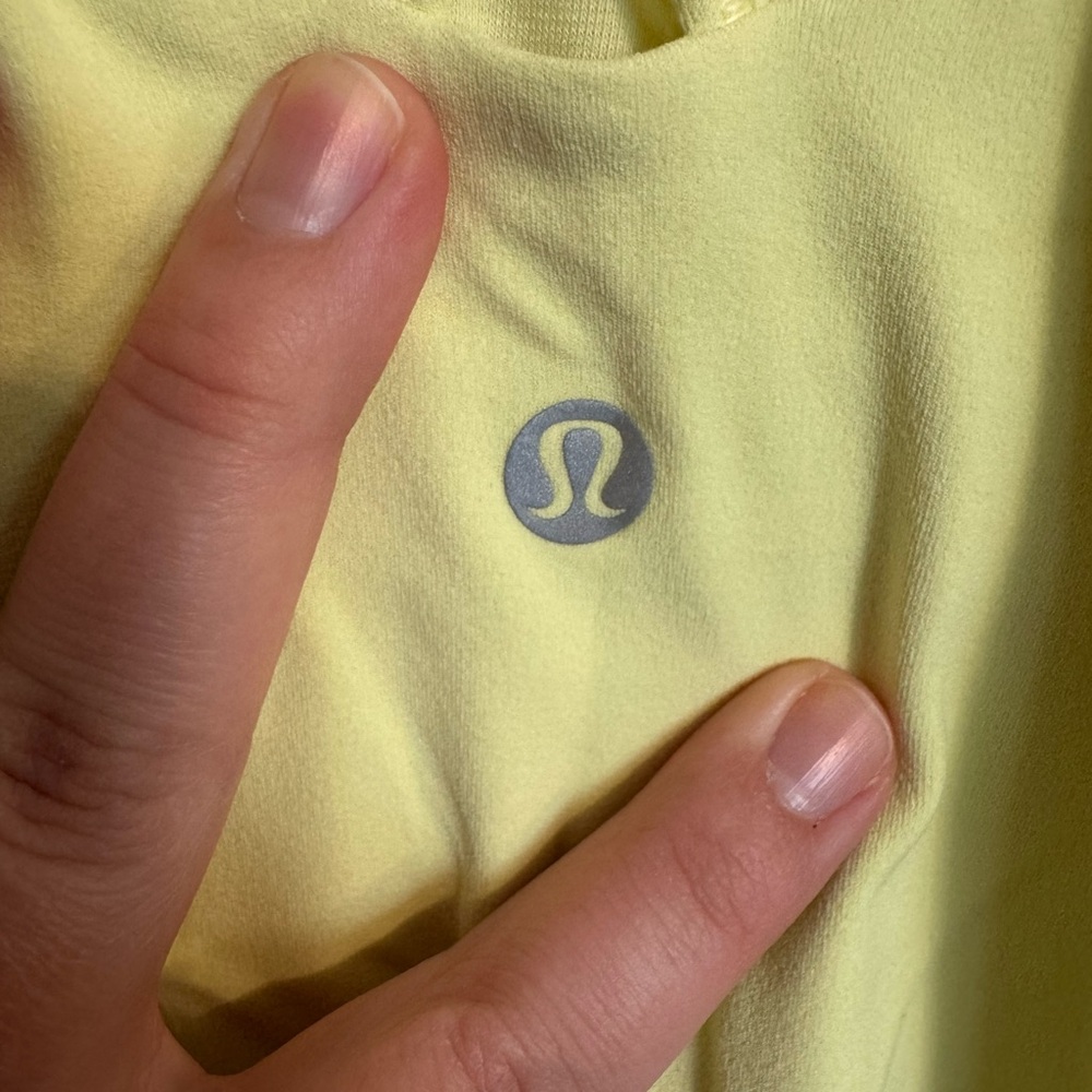 Lululemon Free to be Tank *Nulu Lemon Ice - size 12 - Picture 5 of 6